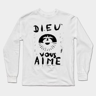 norman reedus as daryl dixon, the walking dead dieu vous aime Long Sleeve T-Shirt